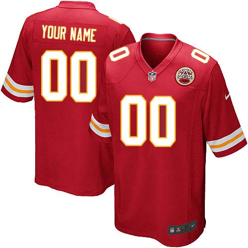 Nike Kansas City Chiefs Customized Red Stitched Youth NFL Jersey